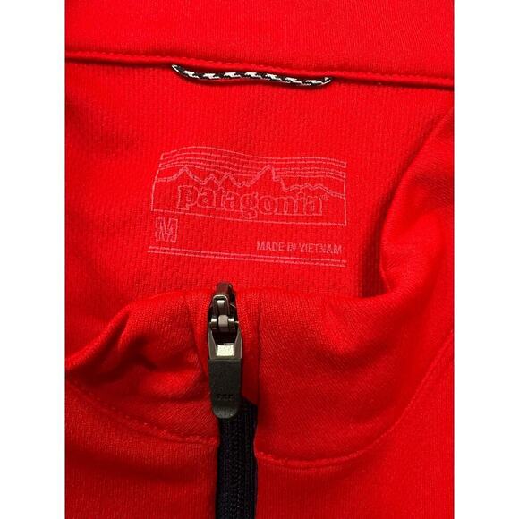 Patagonia Men’s Red 1/2 Zip Henley Outdoor Cycling Jersey Lightweight Shirt -‎ M - Picture 3 of 9